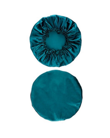 Luxury Silk Bonnet - PEACOCK BLUE